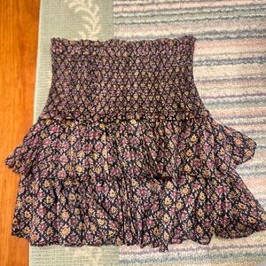 Floral Smocked Women's Skirt